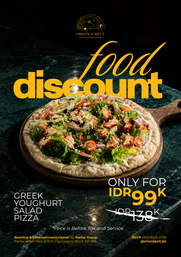 (PROMO) Greek Youghurt Salad Pizza
